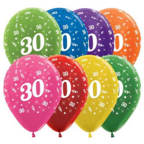 Number 30 Party Balloon